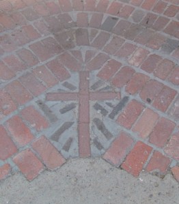 cross in the bricks