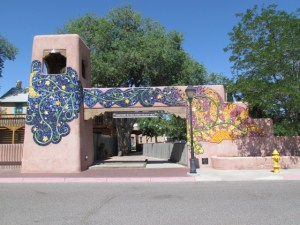mosaic wall outside of Old Town
