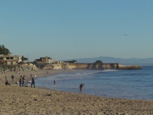 At the beach in December