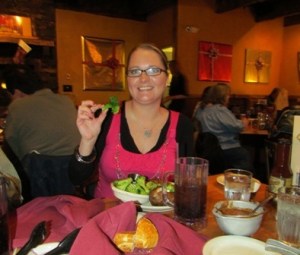 Look! She's eating veggies!