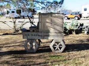 Mail truck. Look at those wheels!