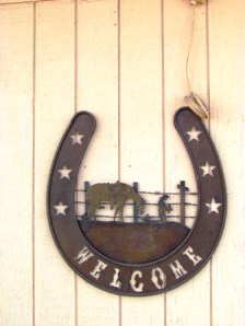 Horseshoes, cows and stars. What says Texas more than this?