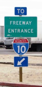 It's all east from here.