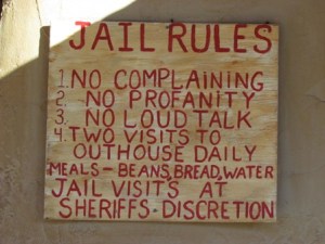 And every mining town needs a jail. Just be aware of the strict rules, OK?