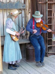 Yes. They're real and they played real old timey, boot stompin music.