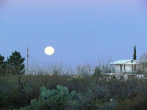 setting moon, jan 16, 2014
