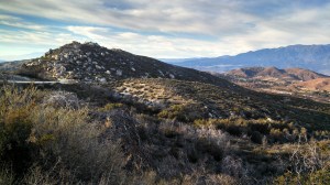Higher up than it looks, this road went across the top of a 5,000 foot high mountian range. I decided something was wrong when I couldn't see the palm trees any more!